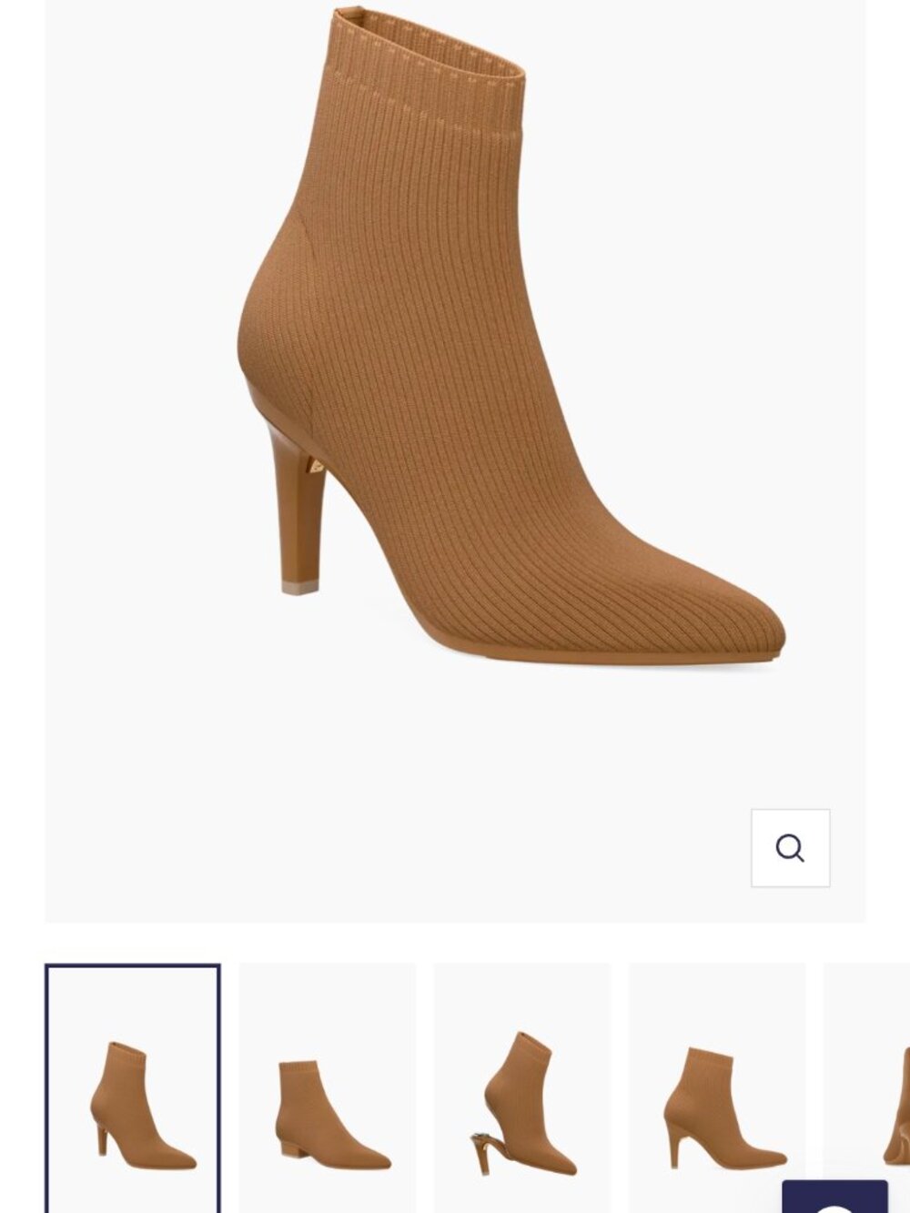 Pashion Bootie Whisky Knit - 5.5 with 4" stilettos